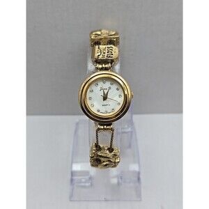 Jennie B Dentist Dental Hygienist Gold Charm Bracelet Watch Floss New Battery